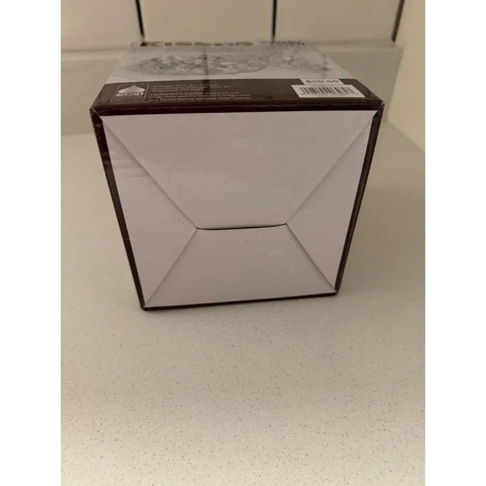 Hershey's Kisses Clear Crystal Covered Candy Dish by Godinger New in Box 5x5